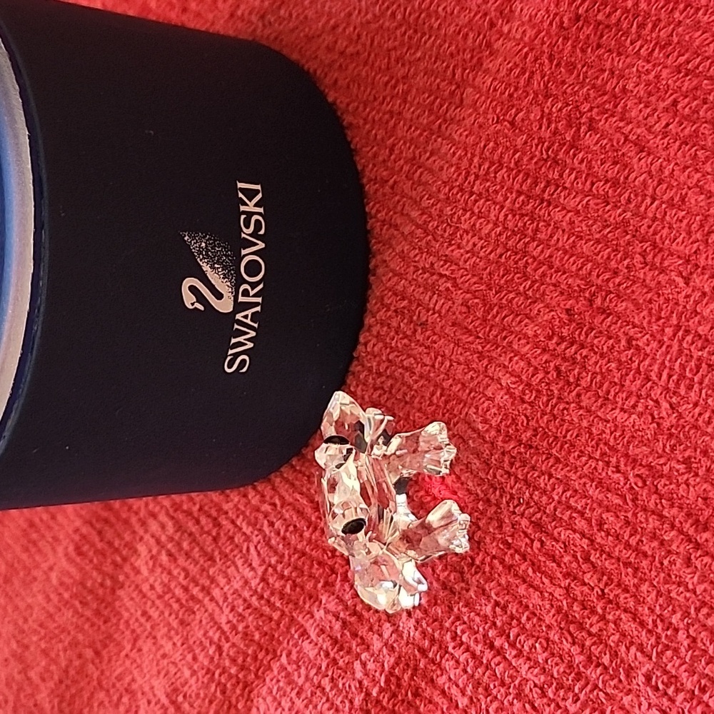 Swarovski crystal frog